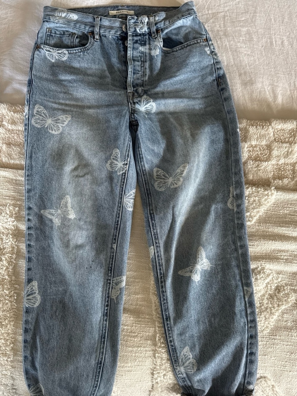 PacSun Light Wash Denim Button-Fly Jeans